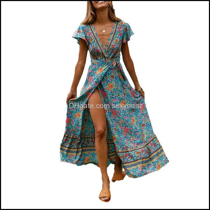 Women Long Maxi Dresses Summer Bohemian