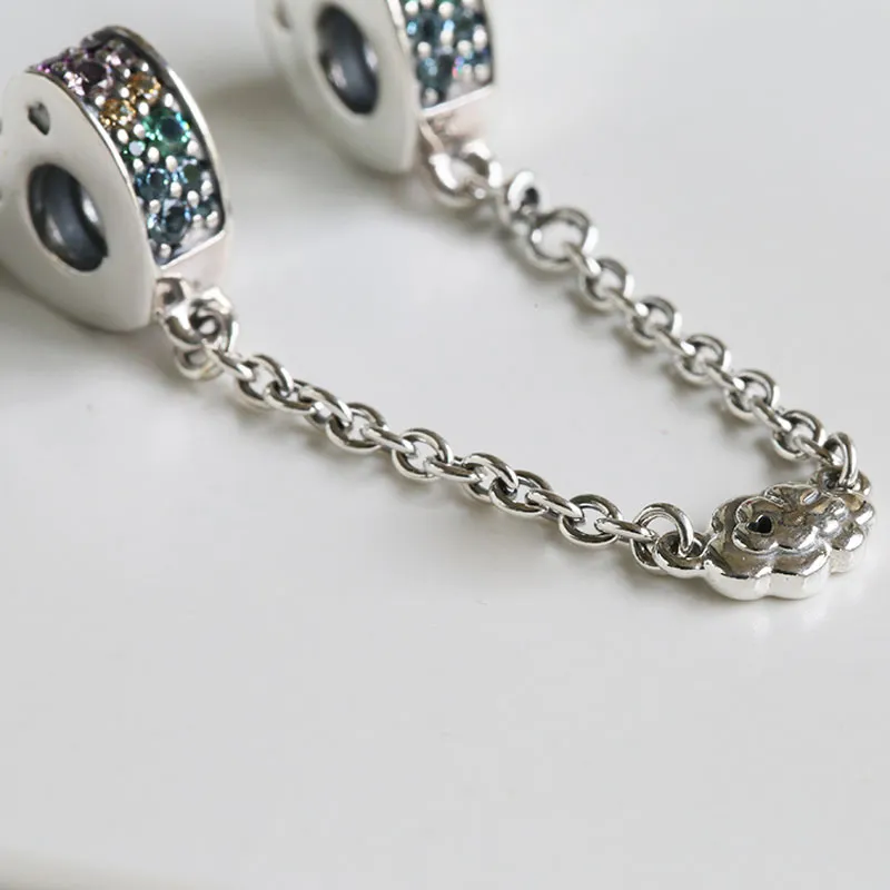 Rainbow Love Safety Chain Bracelet Beads And Charms For European Pandora  Style Bracelets 925 Sterling Silver Arcs Of Love Design From Vinypandora,  $10.45 | DHgate.Com