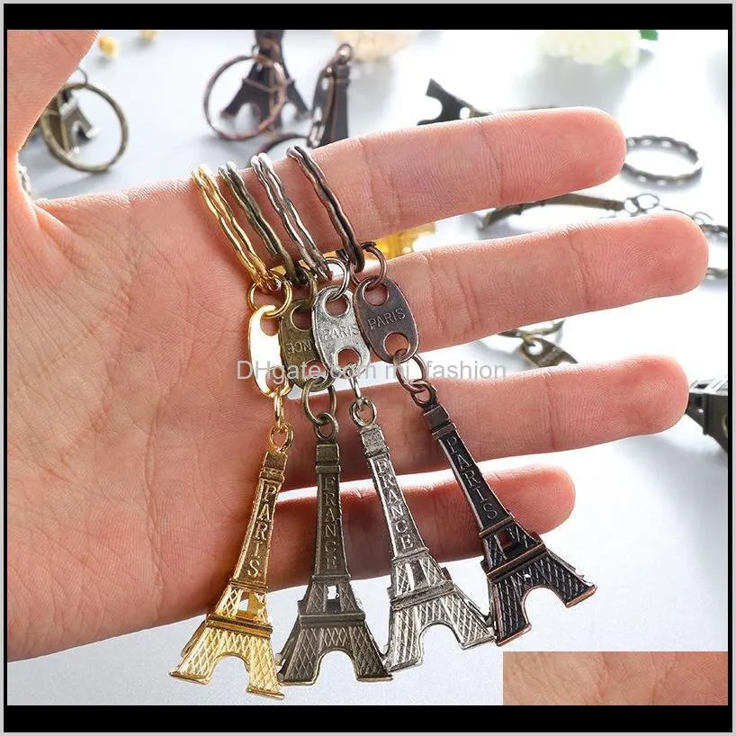 vintage eiffel tower keychain tower pendant keyring retro classic wedding favors party gifts vintage keyring ps2202