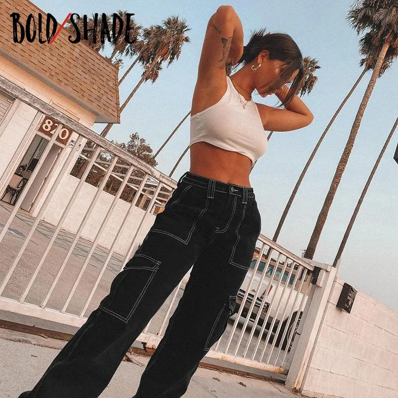 Bold Shade 90s Fashion Grunge Wide Leg Pants Vintage Skater Girl