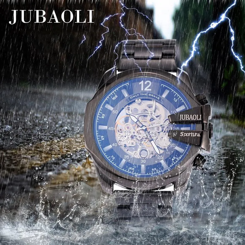 Top Heren Automatische Mechanische Horloges DZ Stijl Sport Trend Big Dial Hollow Waterproof Horloge Reloj Hombre Horloges