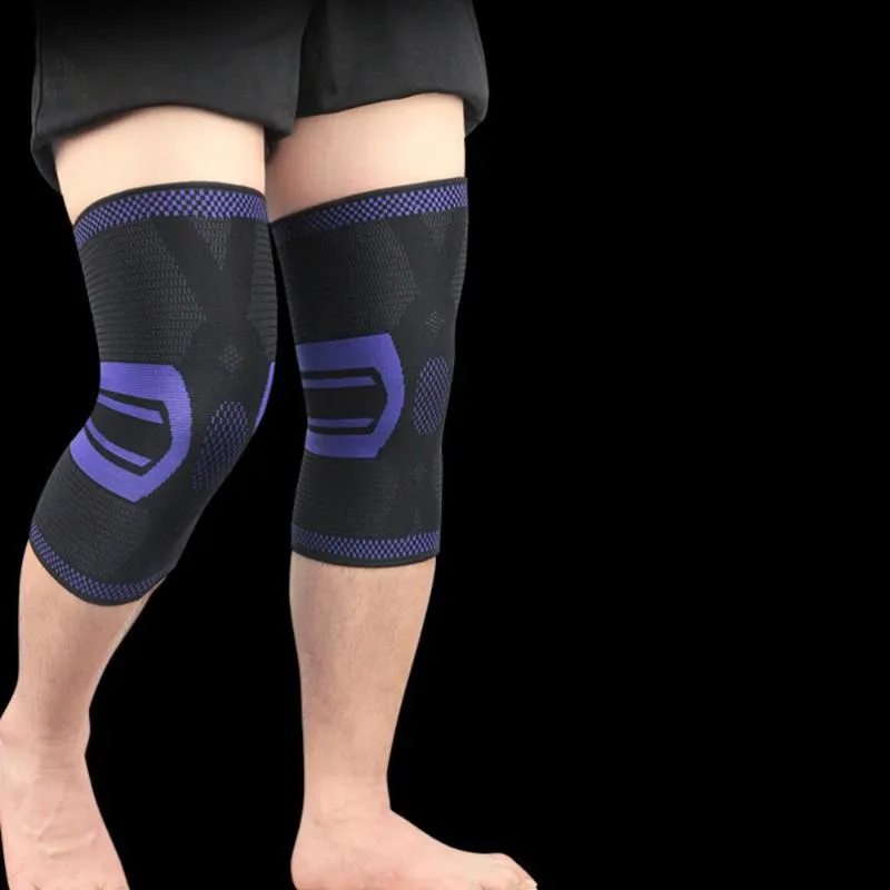 1 pezzo di protezione per il ginocchio, antiscivolo, traspirante, manica sportiva, protezioni per le gambe, supporti per gomitiere da basket
