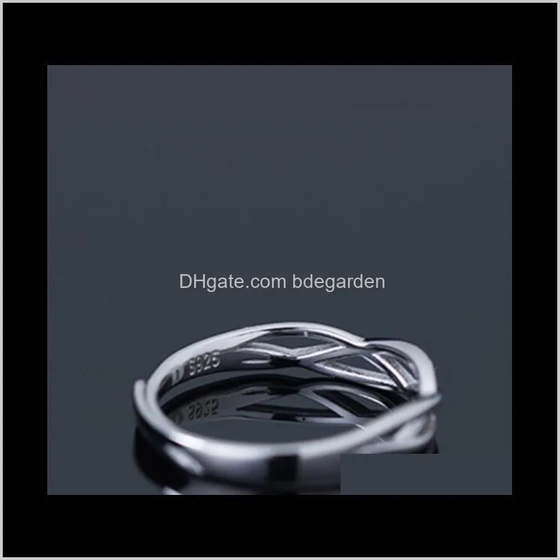 jewelry s925 sterling silver couple rings zircon line shape rings for couple hot fashion of shipping