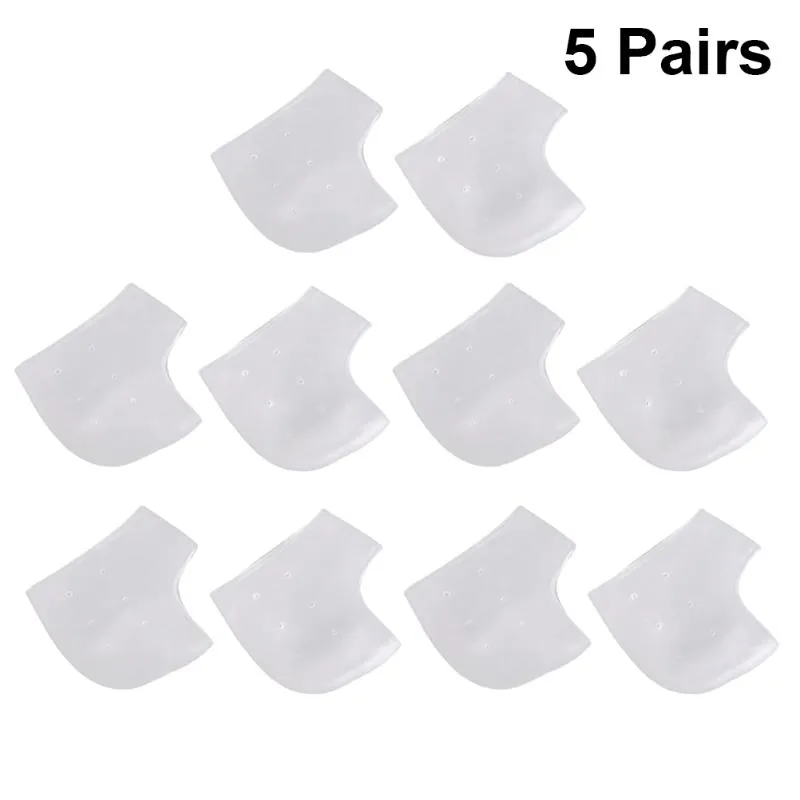 Pairs Gel Heel Sleeves Breathable Silicone Socks Protectors Cups For Cracked Treatment Achilles Tendonitis Ankle Support