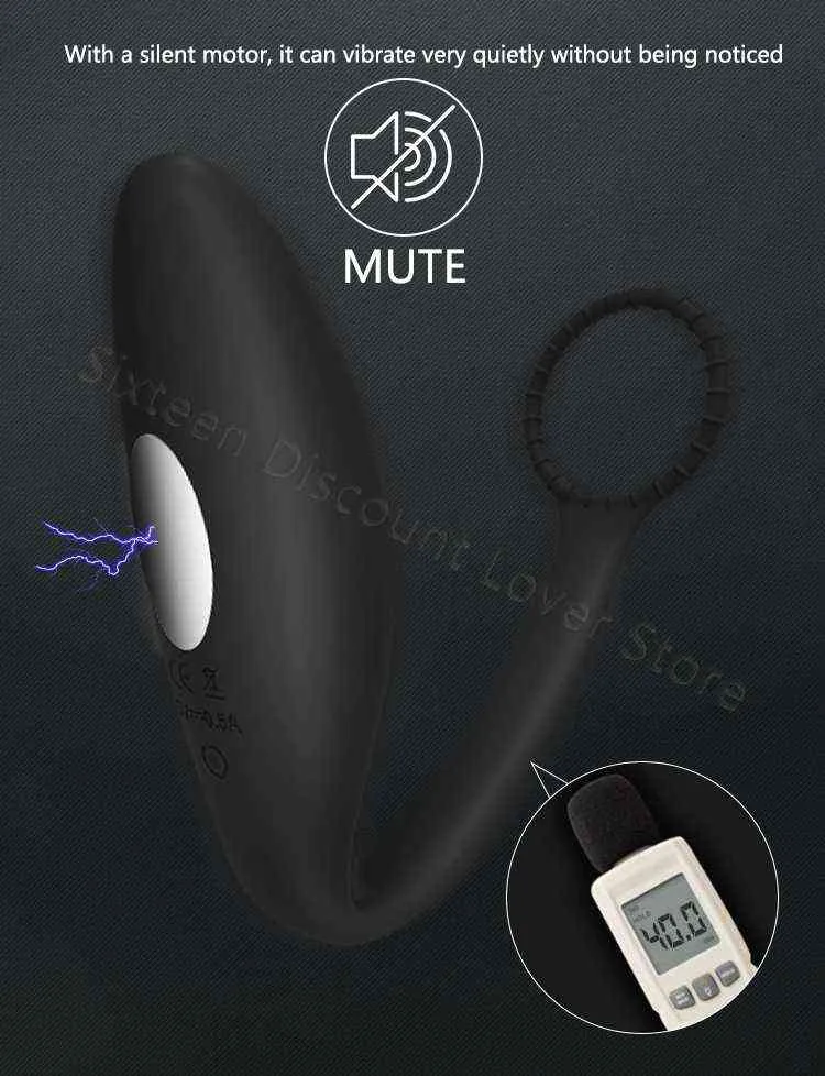 Electric Shock Prostate Massager With Wireless Remote Control_voghion.com