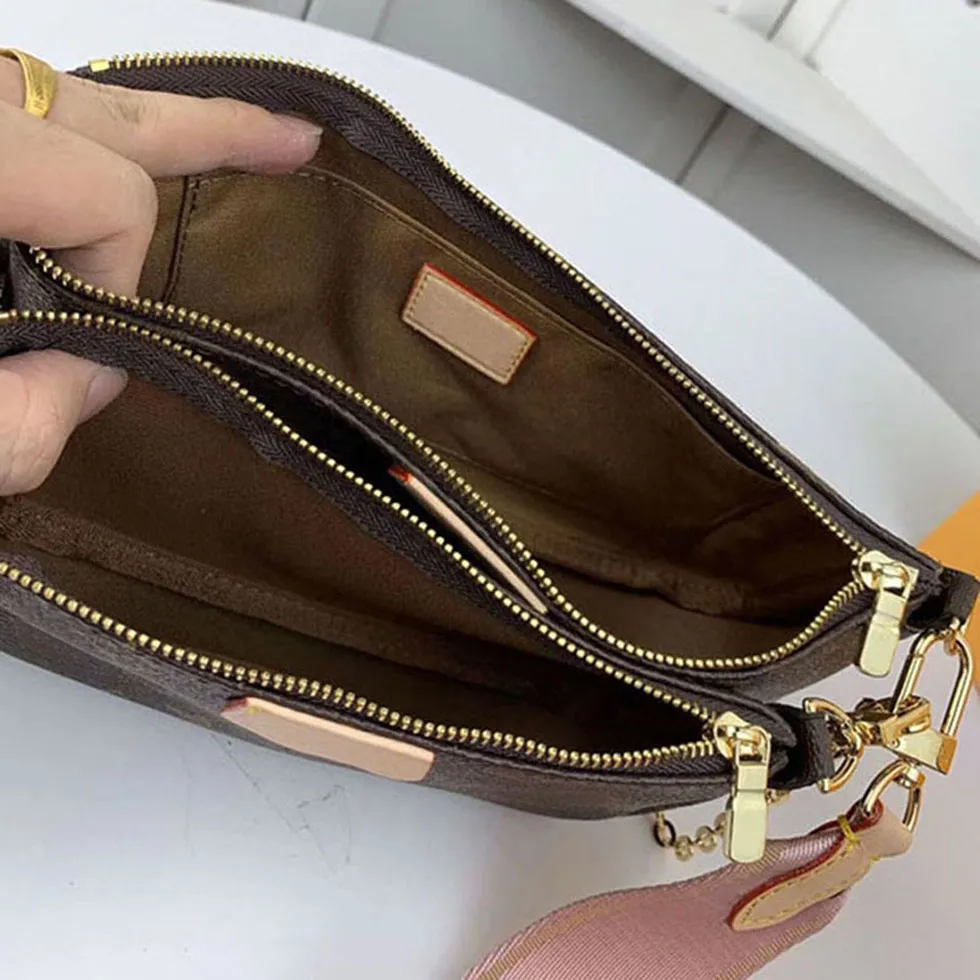 Luxury Designer MULTI POCHETTE ACCESSORIES Shoulder Bags Women Chain Trio three-piece Crossbody Bag Leather Mini Coin Purse Handbag