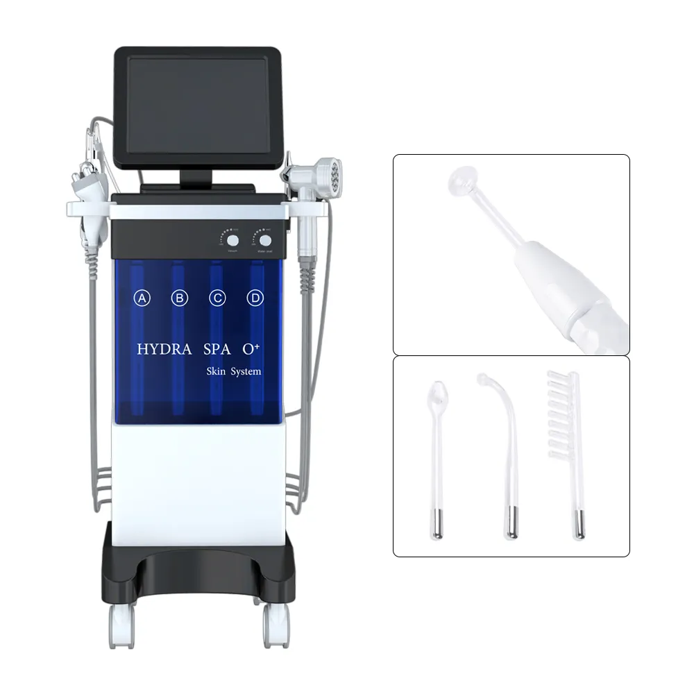 산소 스프레이 건 Hydrabrasis Dermabrasion Scruber Deep Cleaning Facial Lifting Machine을 사용한 미세 박피술 얼굴 피부 관리 2 년 와트 턴티