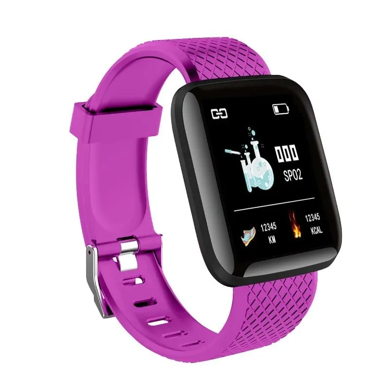 Bakeey 116 Plus 1.3 Custom Dial Dynamic Blood Pressure Oxygen Message Push Multi language Smart Watch