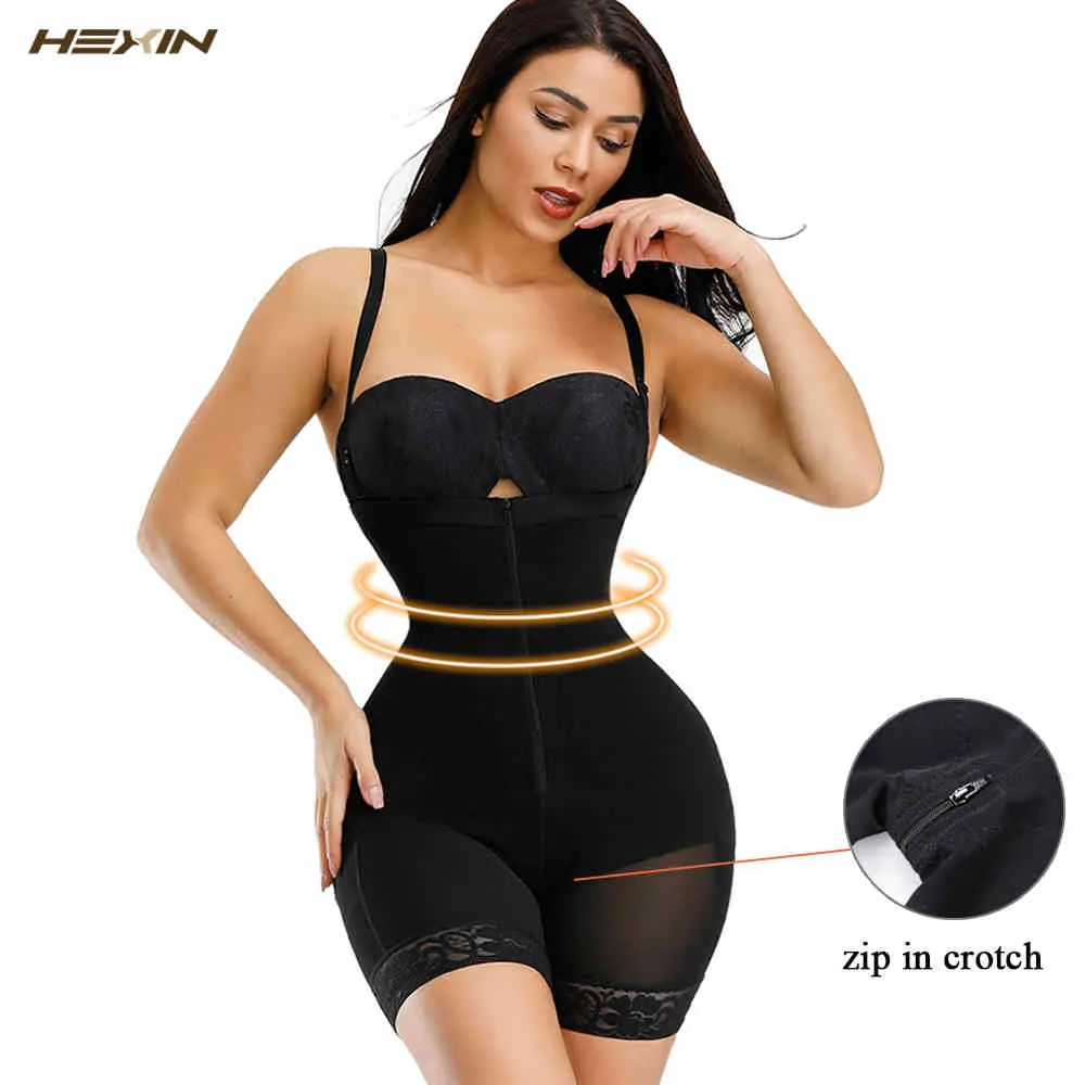 Hexin Kvinnor Postpartum Slimming Underkläder Shaper Recover Seamless Butt Livsle Bodysuits Shapewear Waist Corset Girdle Body Shape LJ200918