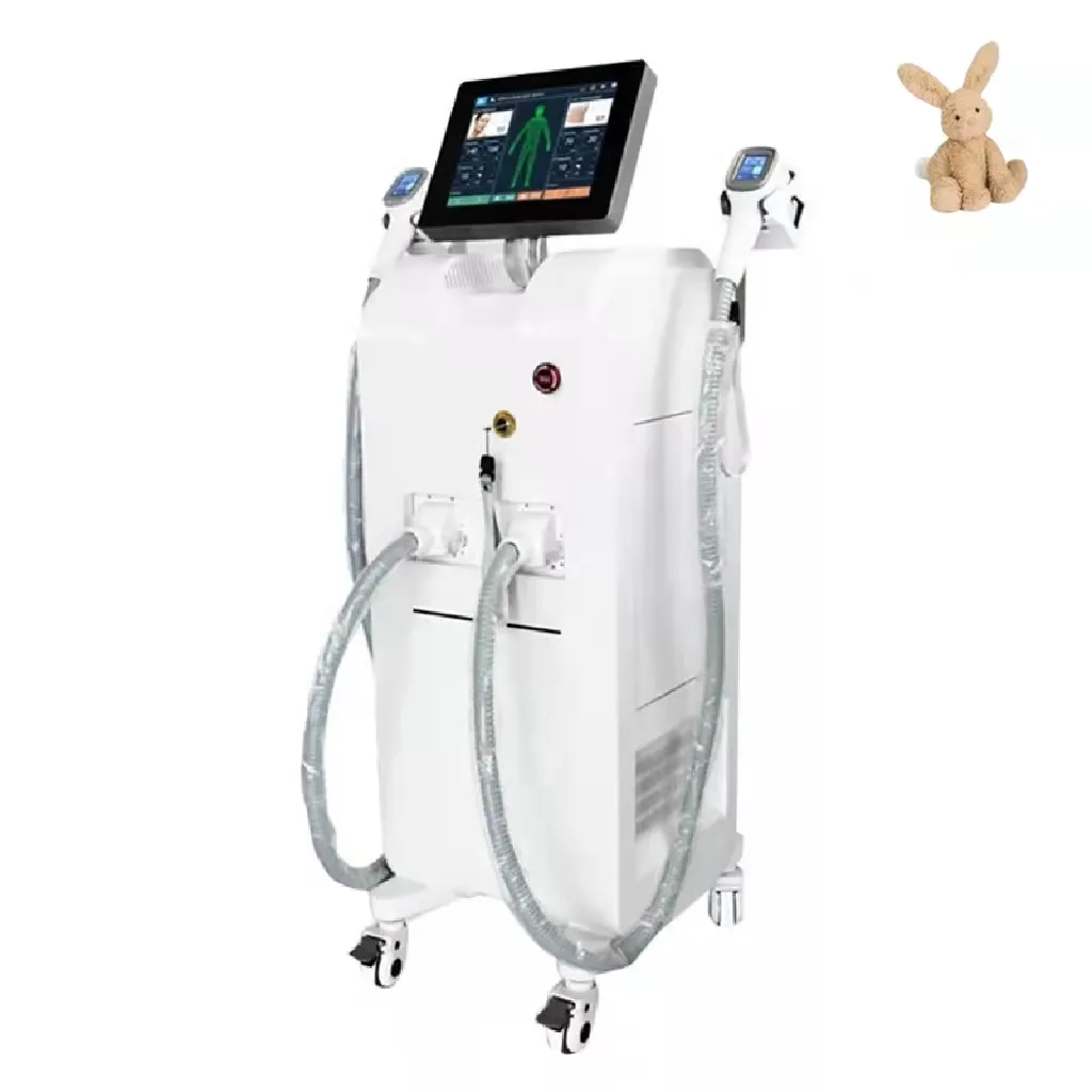 De nieuwe Diode Laser 755/808 / 1064nm permanente haarverwijdering Machine met dubbele handgreep met scherm Spa Clinic