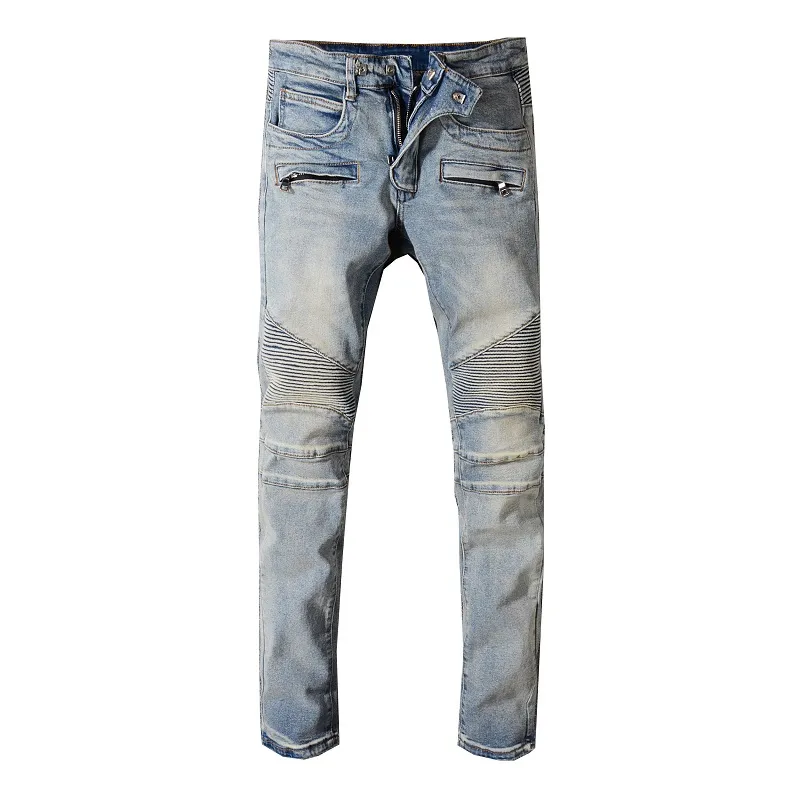 Moda uomo jeans pantaloni in denim di alta qualità pantaloni lunghi in cotone uomo uomo famoso classico jean taglia 28-40272D