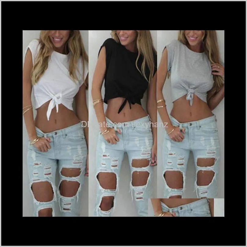wholesale-summer fashion women casual cotton shirts crop black white o neck t-shirt tops short sleeve hot tee s-xl