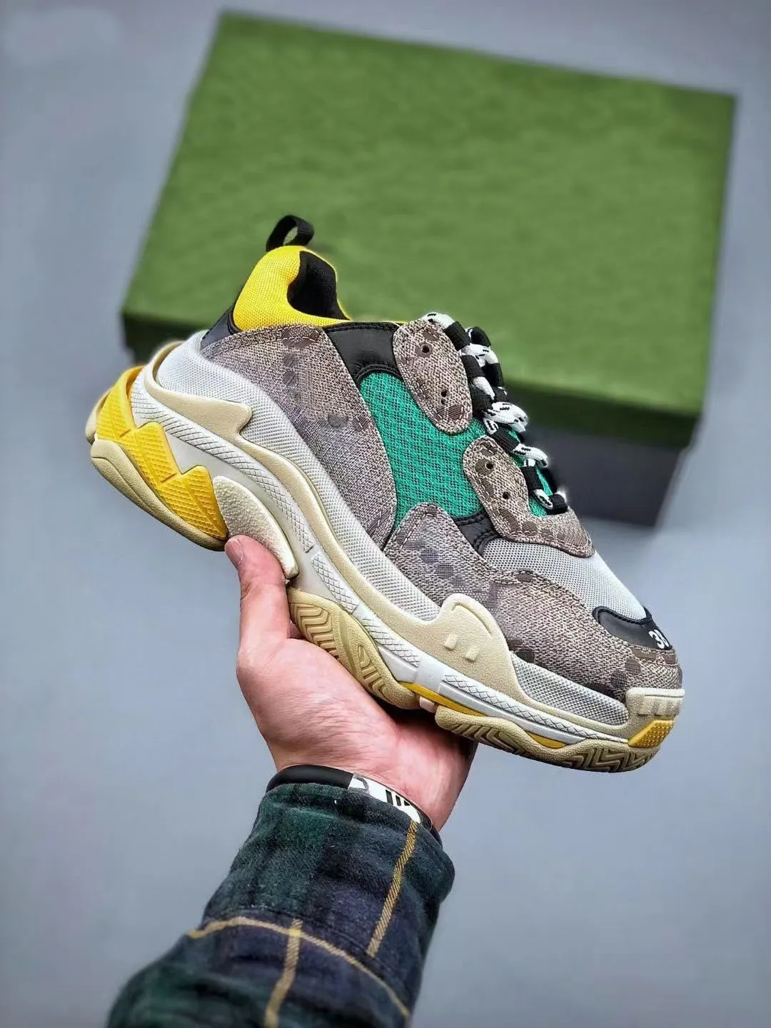 Designer Luxury Shoes Hacker Project Triple S Sneakers Bee Python Design Multicolor Casual Shoe