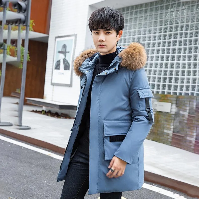 Mens Down Parkas 2022 Winter Jacket High Quality White Duck Coat Thick Warm Male Cotton Clothing Man Apparel Fur Collar Hood Kare22 From 50 67 DHgate
