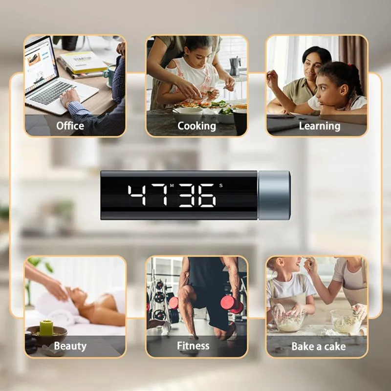 Timer Led Digital Küche Fitness Timer Für Kochen Dusche Studie Stoppuhr Wecker Magnetische Elektronische Countdown-Zeit
