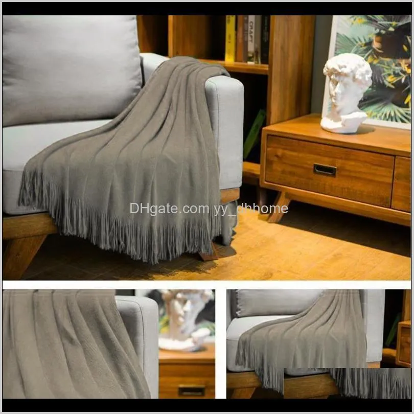 cashmere blanket super soft winter bed bedding warm soft quilt cotton crochet sofa cover mantas koc cobertor bed supplies