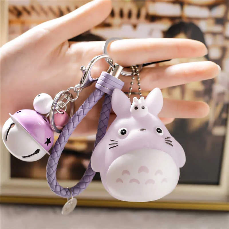 Anime Carino 3D Totoro Portachiavi Kawaii Cartone Animato Borsa