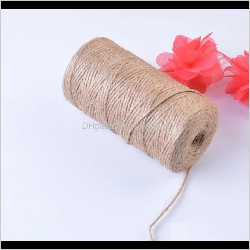 100m jute twine 3-ply for diy gardening making decor1