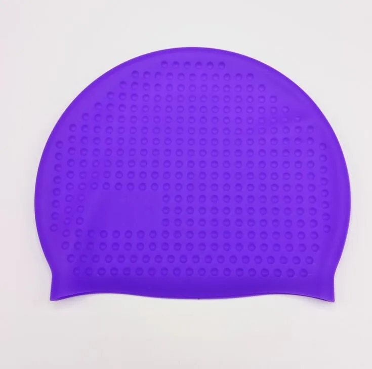 Gorros de natación impermeables de silicona para adultos, protección para los oídos, pelo largo, deportes acuáticos, gorro de piscina, gorros de ducha de baño para niños grandes, accesorio