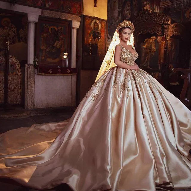 champagne silk wedding dress Simple Fit-and-Flare Dress, Made to Order Azazie 2026 Mermaid Modern Diamond