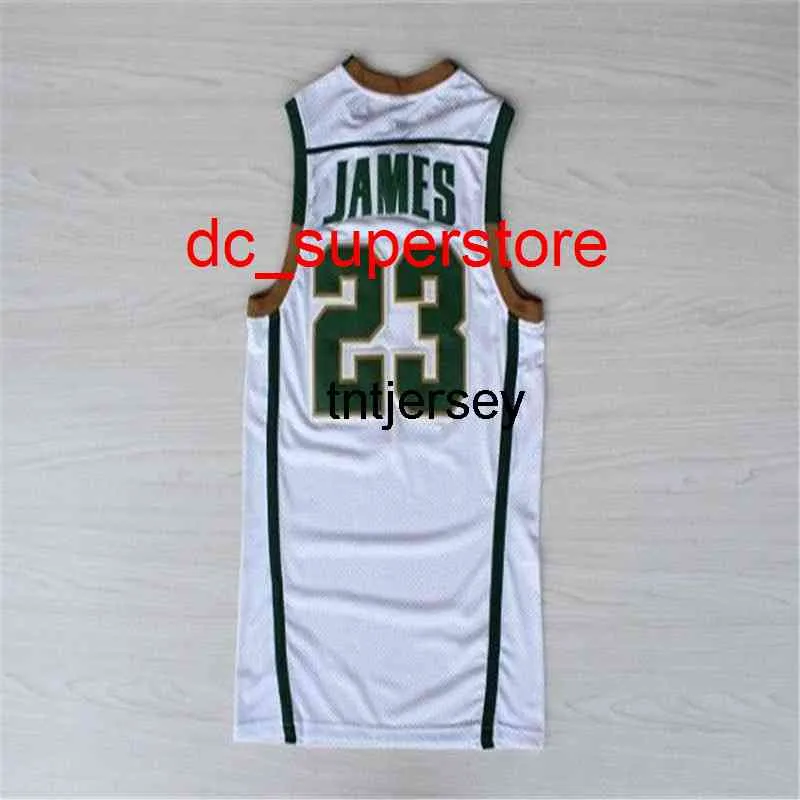 100 % genähtes Irish High School LeBron James #23-Trikot für Herren, Damen, Jugendliche, benutzerdefinierte Nummernnamen-Trikots XS-6XL