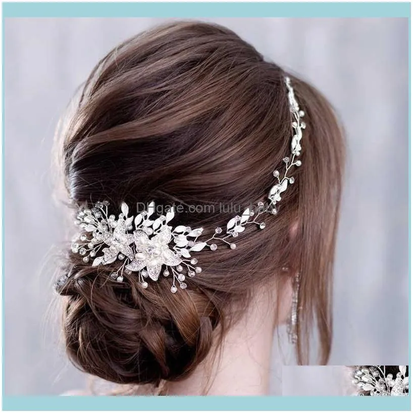 Pearl s For Women Accessories Wedding Flower Bridal Hair Jewelry Bride Tiara Headband