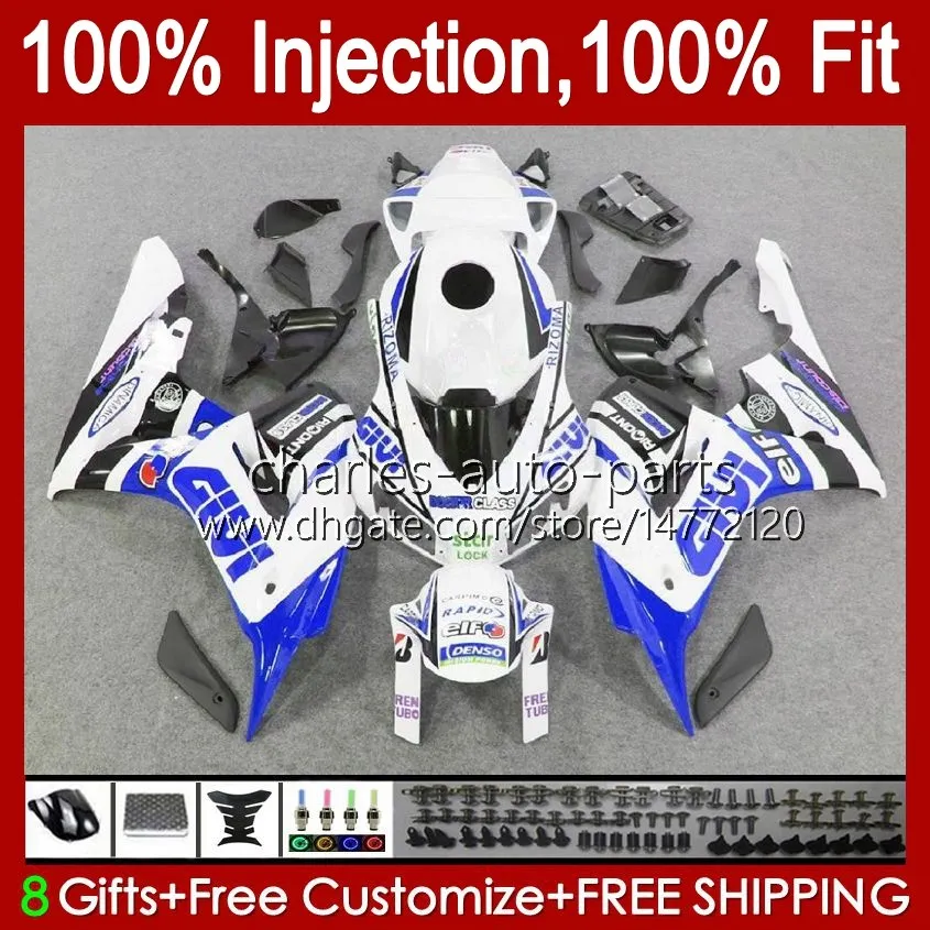 OEM-Bodys-Kit für Honda CBR 1000 CC RR 1000RR 2006-2007 Bodywork 59no.127 CBR1000-RR 1000CC 2006 2007 CBR1000 RR Weißblau CBR1000RR 06 07 Injektionsformfährungen