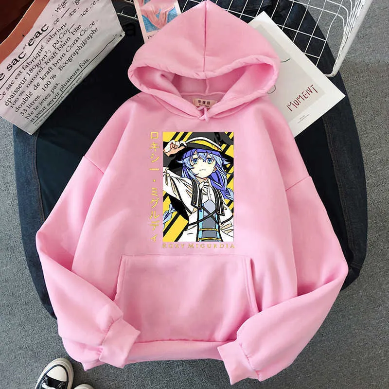 Mens Winter Sweatshirt 2021 Fashion Anime Mushoku Tensei Isekai