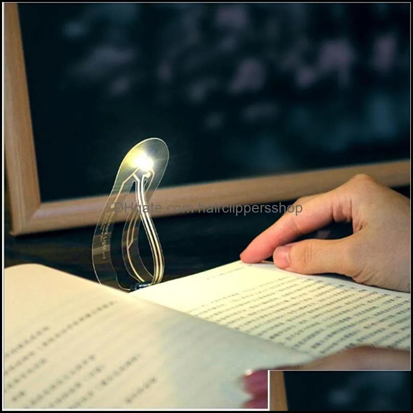 Bookmark Desk Aessories Levert Office School Business IndustrialBookmark Mini met Lamp LED Light voor het lezen Book Creative Portable SMA