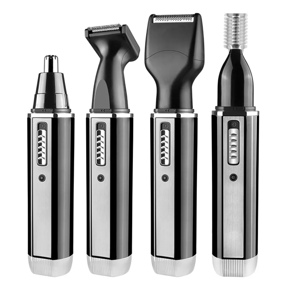 4 In 1 Nose Hair Waterproof Stainless Steel Trimmer Men Women MH88