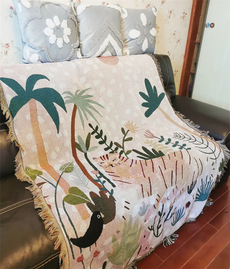 Stylowa drukowana kanapa kocowa sofa pokrywa ręcznik gwint koce domowe biuro nakrywać pokój dekoracji szal