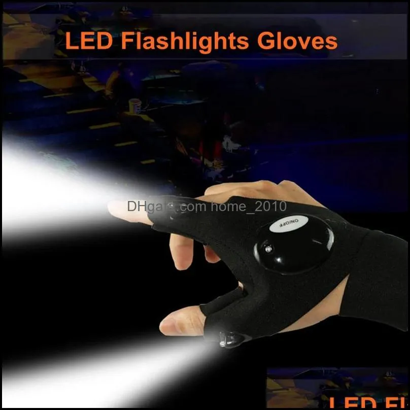 LED Flashlights Gloves Night Fishing Glove with LED Light Handy Glove for Night Time Repairs Tools Hunting Fishing Camping Cycling Gear