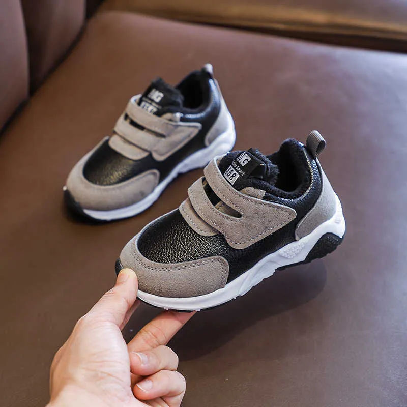Çocuklar Gri Moda Sneakers Bebek Ve Yürüyor Erkek Kız Örgü Nefes Bebek Rahat Spor Ayakkabı Yumuşak Koşu Ayakkabıları21 ~ 30 G1025