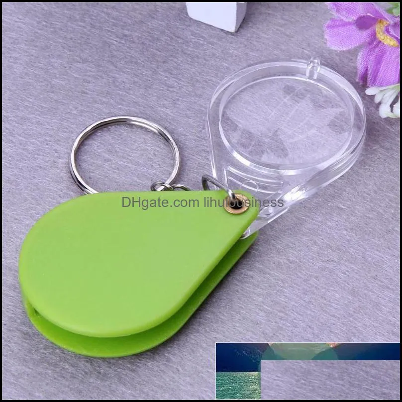 1PC Portable Mini Pocket Jewelry Magnifier Magnifying Glass Loupe Travel Camping Magnifier Supplies