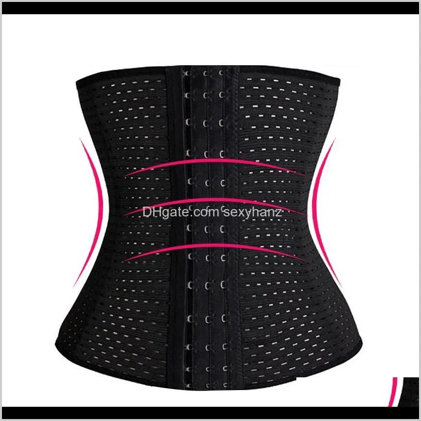 belly waist trainer corset tummy girdle plus size steel bone workout waist cincher women slim body shaper trainer corsets xj7m#