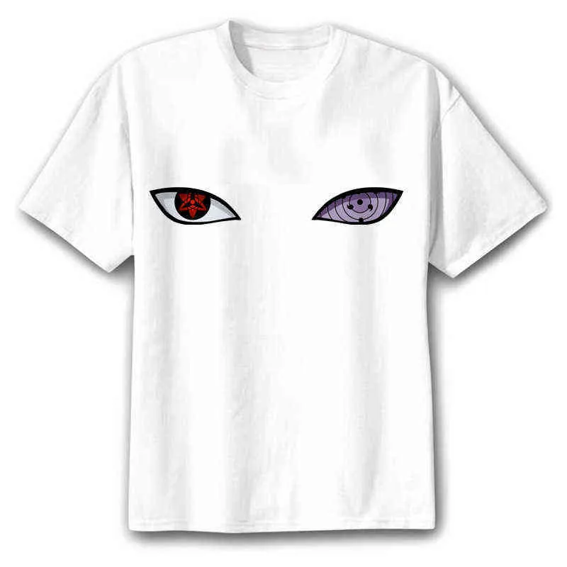 2021ファッション日本のアニメクールTシャツ男性Ullzang原宿TシャツAkatsuki Sasuke Graphic TシャツストリートウェアトップUnisex G220216