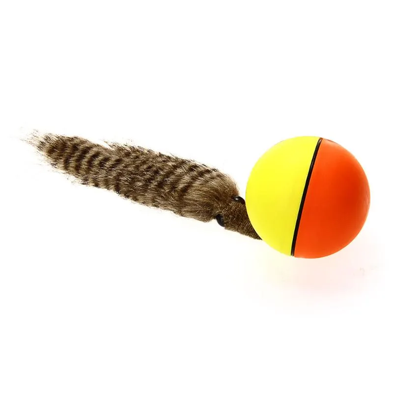 Cat Toys 1PC Pet Cats Dog Toy Funny Alive Dogs Weasel Jumping Moving Rolling Ball Electronic Water Color Random