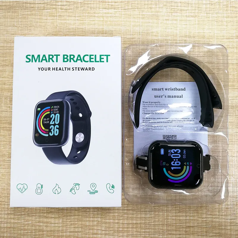 Relógios inteligentes D20 rastreador de fitness Bluetooth Smartwatch para  homen