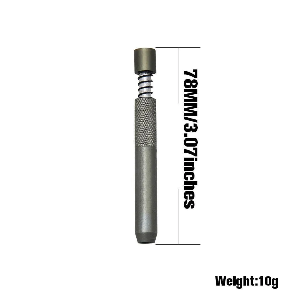 Pijpen Grote Metalen One Hitter Bat Pijpen Lente Aluminium Dugout Zonder Tabak Pijp Houder Accessoires Grinder Groothandel Persoonlijkheid Feest