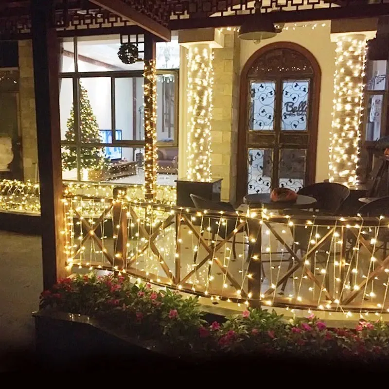 Stringa luminosa a LED solare da 100 LED Colore RGB Decorazione Natale Giardino Vacanza Fata all'aperto per decorazioni stagionali per feste di matrimonio