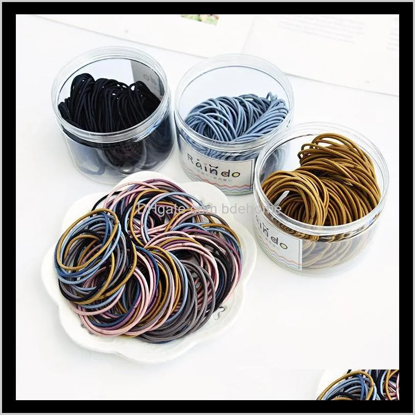 5cm diameter amazon new product listing fashionable top selling colorful baby girls high quality scrunchies rubber band