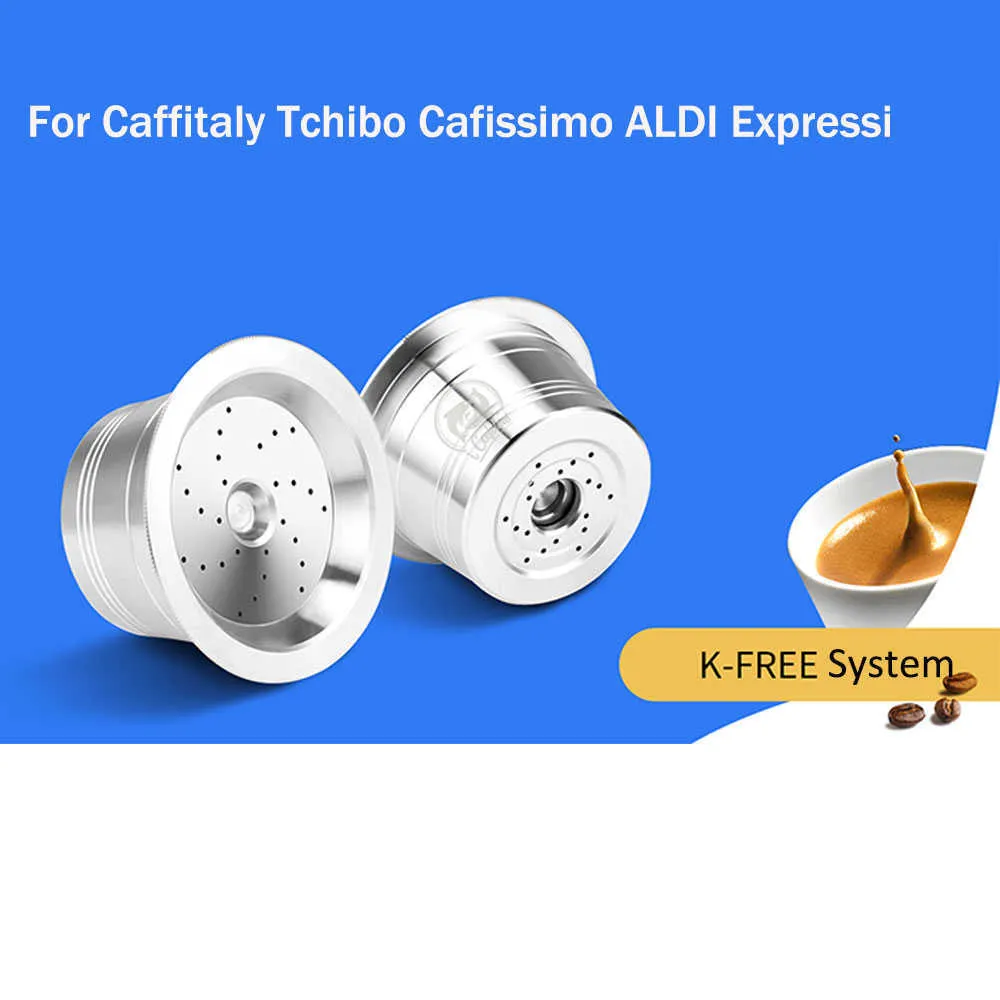 For Caffitaly Tchibo Cafissimo ALDI Expressi Refillable K Fee Coffee
