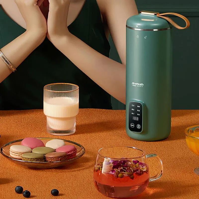 Juicers 220V 콩 우유 기계 전기 Juicer 무료 필터 Soymilk Maker 휴대용 블렌더 믹서 자동 콩 쌀 붙여 넣기