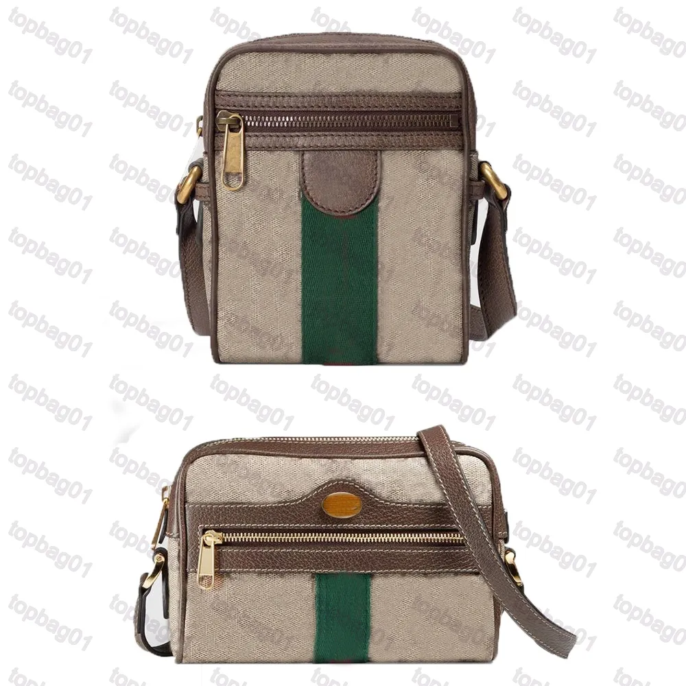 Designer Brand Sac fourre-tout à bandoulière Luxurys Sacs à main Ophidia pour femmes Petit rabat avec bande Web Vert Rouge 517350