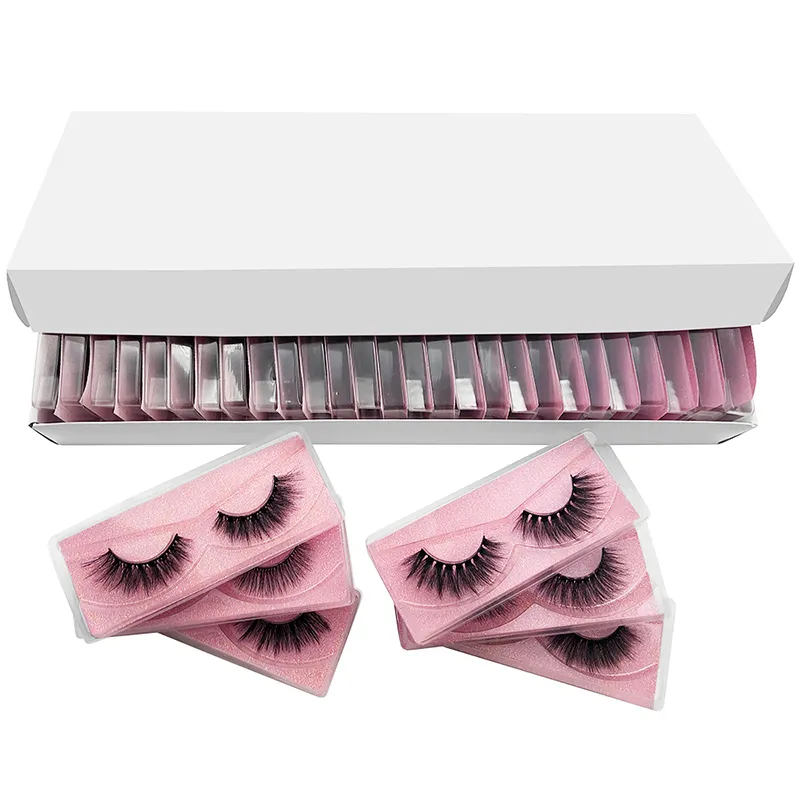 3D Faux Mink ресницы натуральные длинные ложные ресницы мягкие ресницы Cils Make Up Tools Удлинительная макияж поддельный глаз ресниц