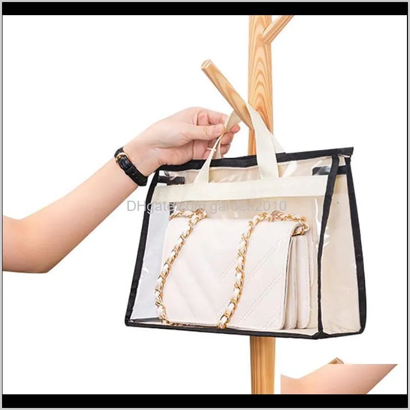 breathable moisture-proof bag dust wardrobe sealed leather protection finishing storage transparent hanging bags