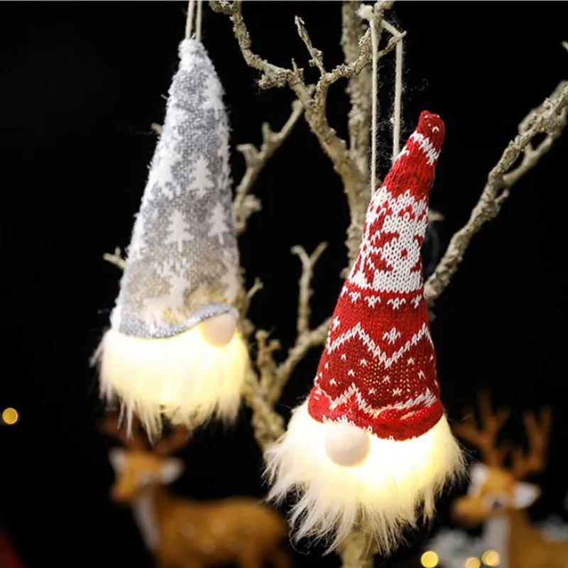 パーティーの好意クリスマスgnomesライトアップスウェーデンのTomte gnome kawaiiの部屋の装飾豪華な家の装飾アクセサリー