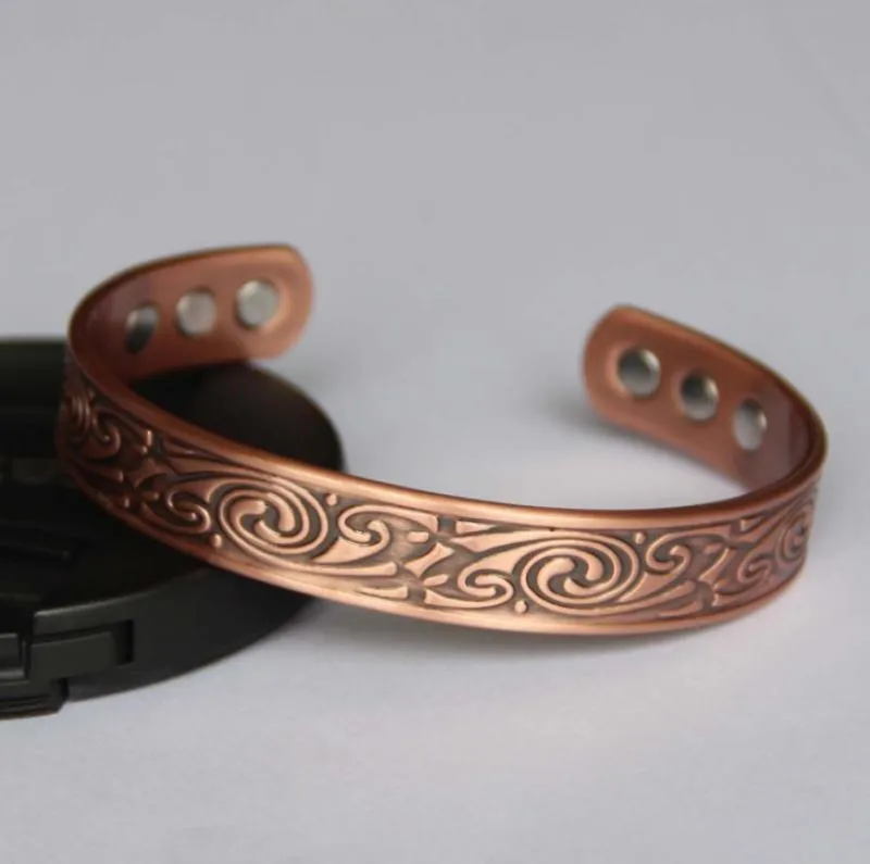 Viking Magnetic Energy Red Copper Bracelet Magnet Bangle255v