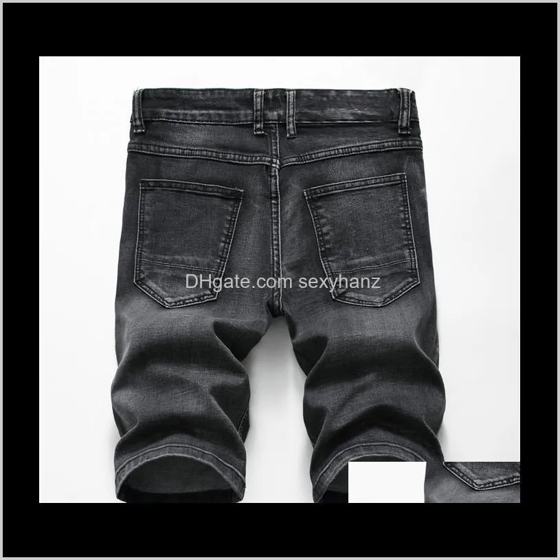 men`s holes short jeans shorts men retro denim mens cotton shorts summer bermuda streetwear pantalones cortos hombre
