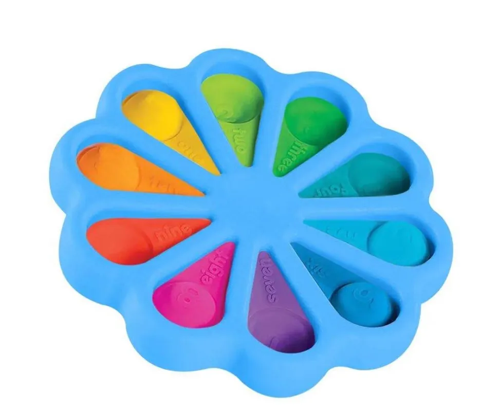 Fidget Toys  It Finger Bubble Press Relief Fingertip Toy Stress Educational Kids Baby Gift Squeeze Sensor